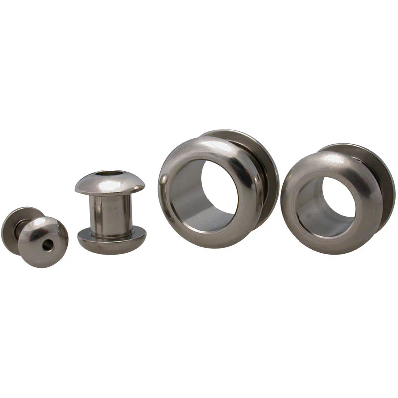 Steel 'Rivet' Ear Tunnel - Image 2