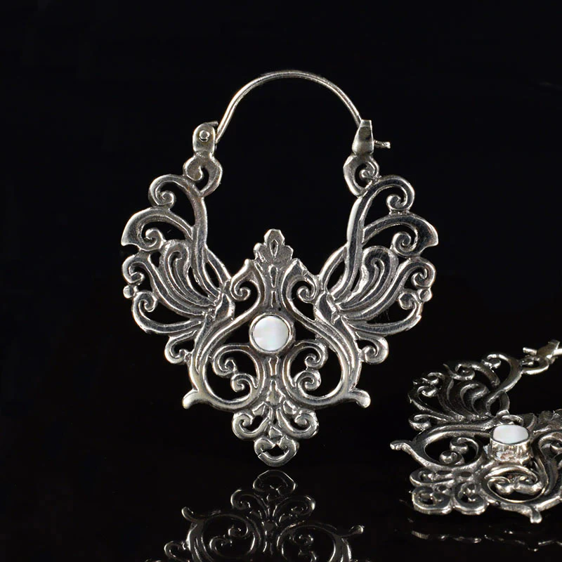 'Sudaji' Bali Earrings with Mother of Pearl