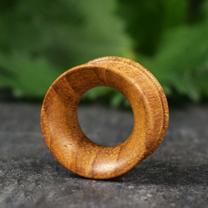 Teak Wood Ear Tunnels