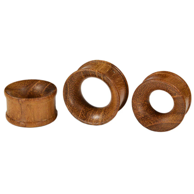 Teak Wood Ear Tunnels - Image 2