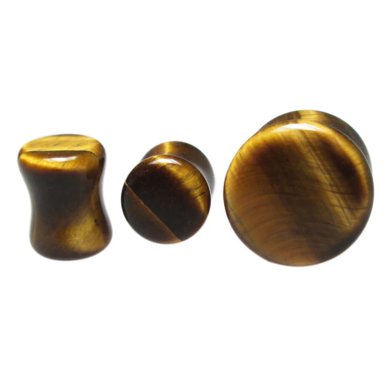 Tigers Eye Stone Flesh Plug - Image 2