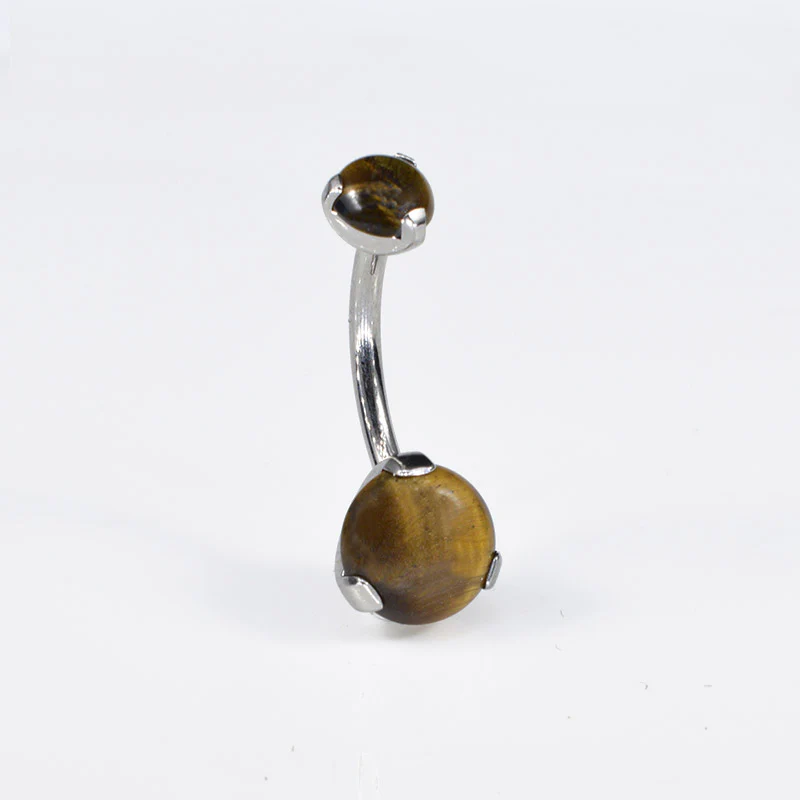 Tiger's Eye Navel Bar