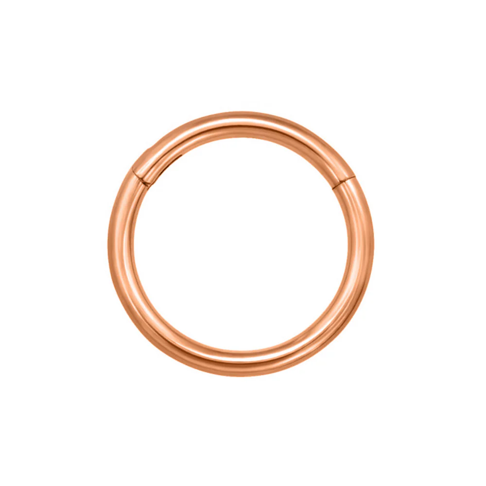Titanium Nose Clicker Ring Rose Gold Plated - Image 3