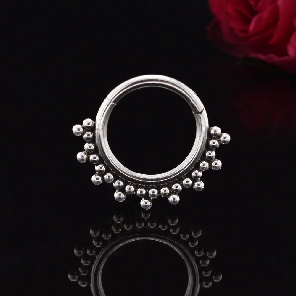 Tribal Beads Clicker Ring