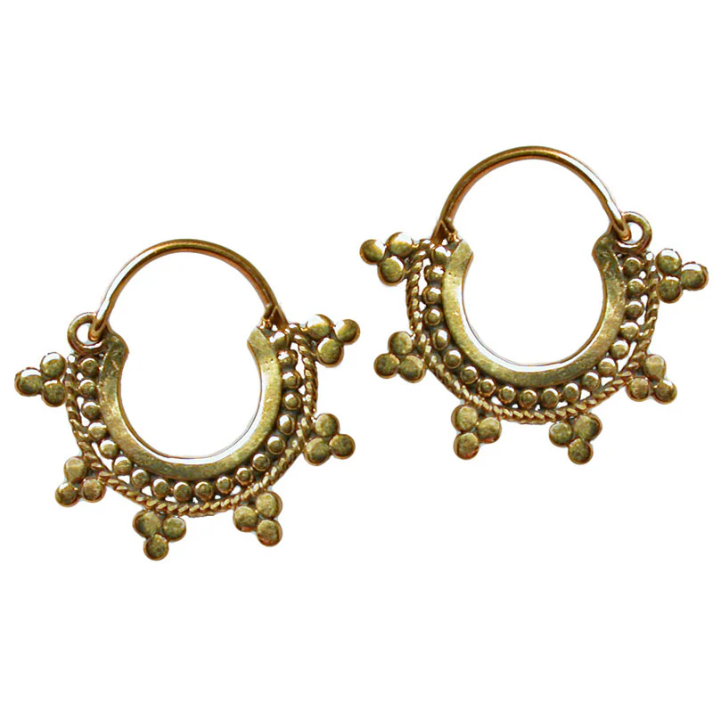 Tribal Brass Earrings