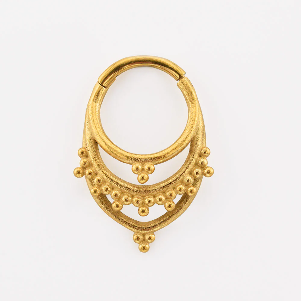 'Asha' Rajasthani Clicker Ring in Gold - Image 2