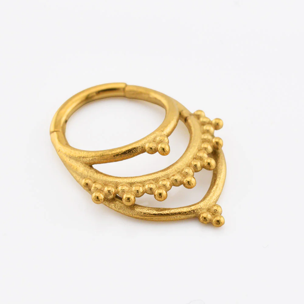 'Asha' Rajasthani Clicker Ring in Gold - Image 3