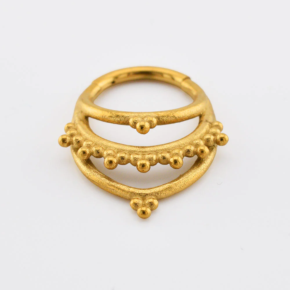 'Asha' Rajasthani Clicker Ring in Gold - Image 4