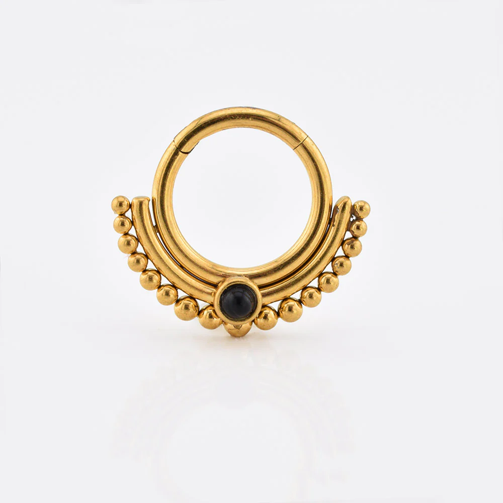 Hinged Segment Clicker Ring 'Tajalli' - Image 3