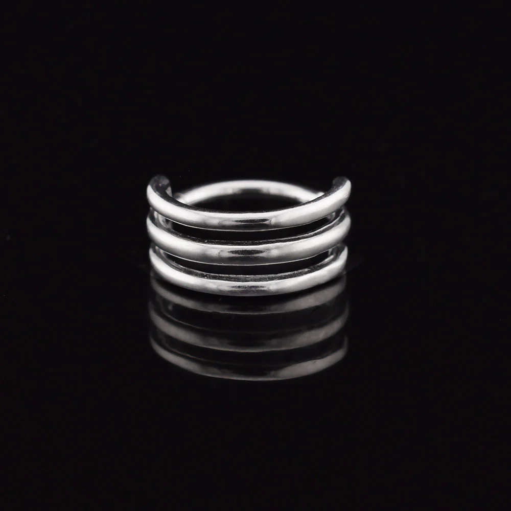 Triple Hoop Clicker RIng