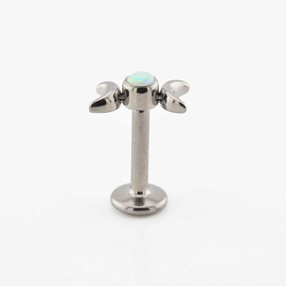 Triple Moon Goddess Labret in Titanium - Image 5
